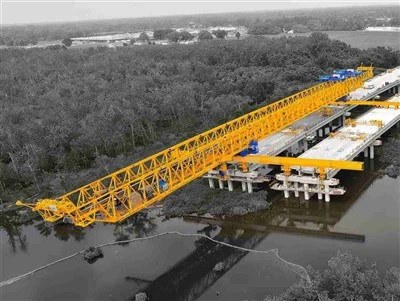 Máquina de lançamento de viga 100ton
