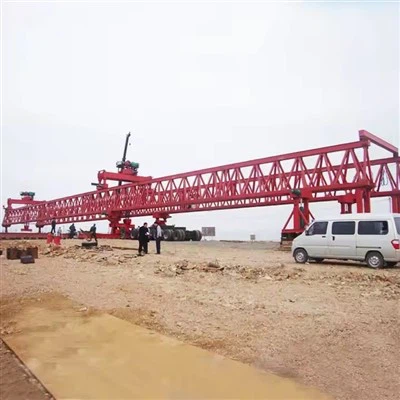 Equipamento de lançador de ponte para construção de pontes