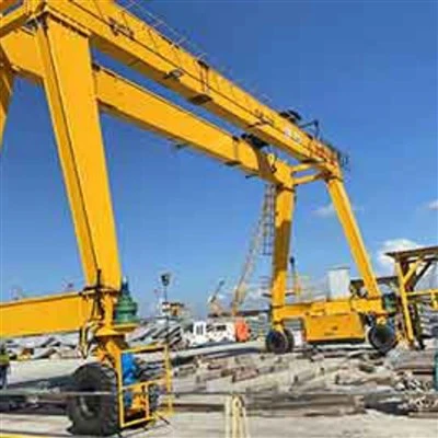 Crane de pórtico de viga dupla acionada por motor elétrico personalizado